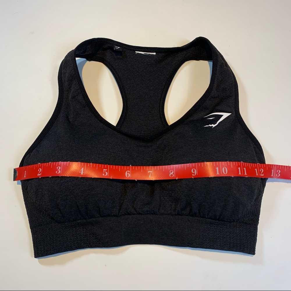 Gymshark dark grey Racerback sports bra - Picture 2 of 7
